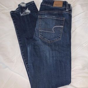 AE SuperStretchX Distressed Skinny Jean